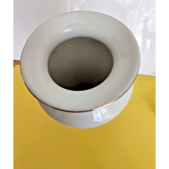 Oriental Porcelain Vase 10" tall, Made in Japan Orange Floral - Picture 9 of 9